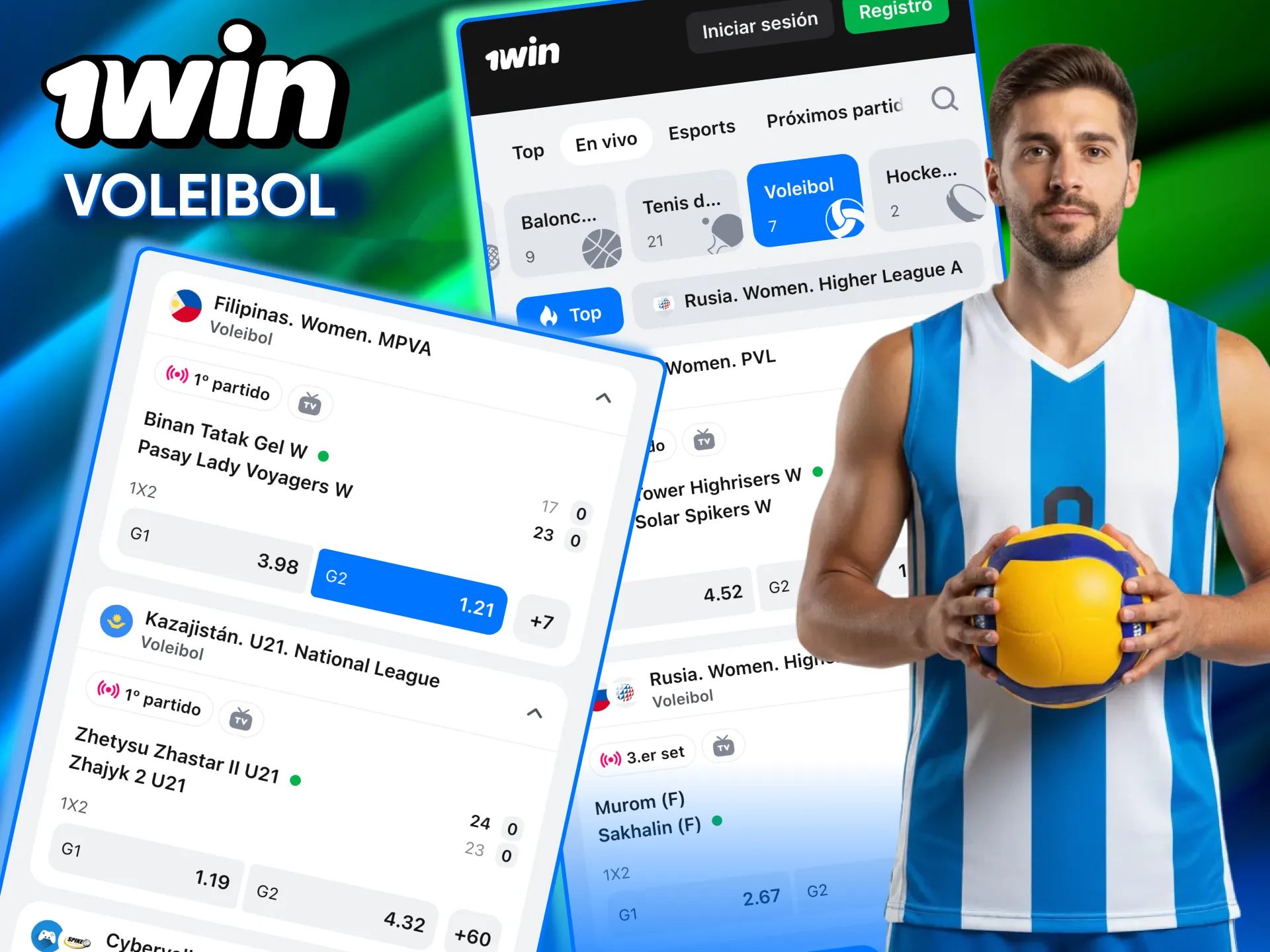 En 1win Argentina el voleibol suma mercados atractivos de apuestas.