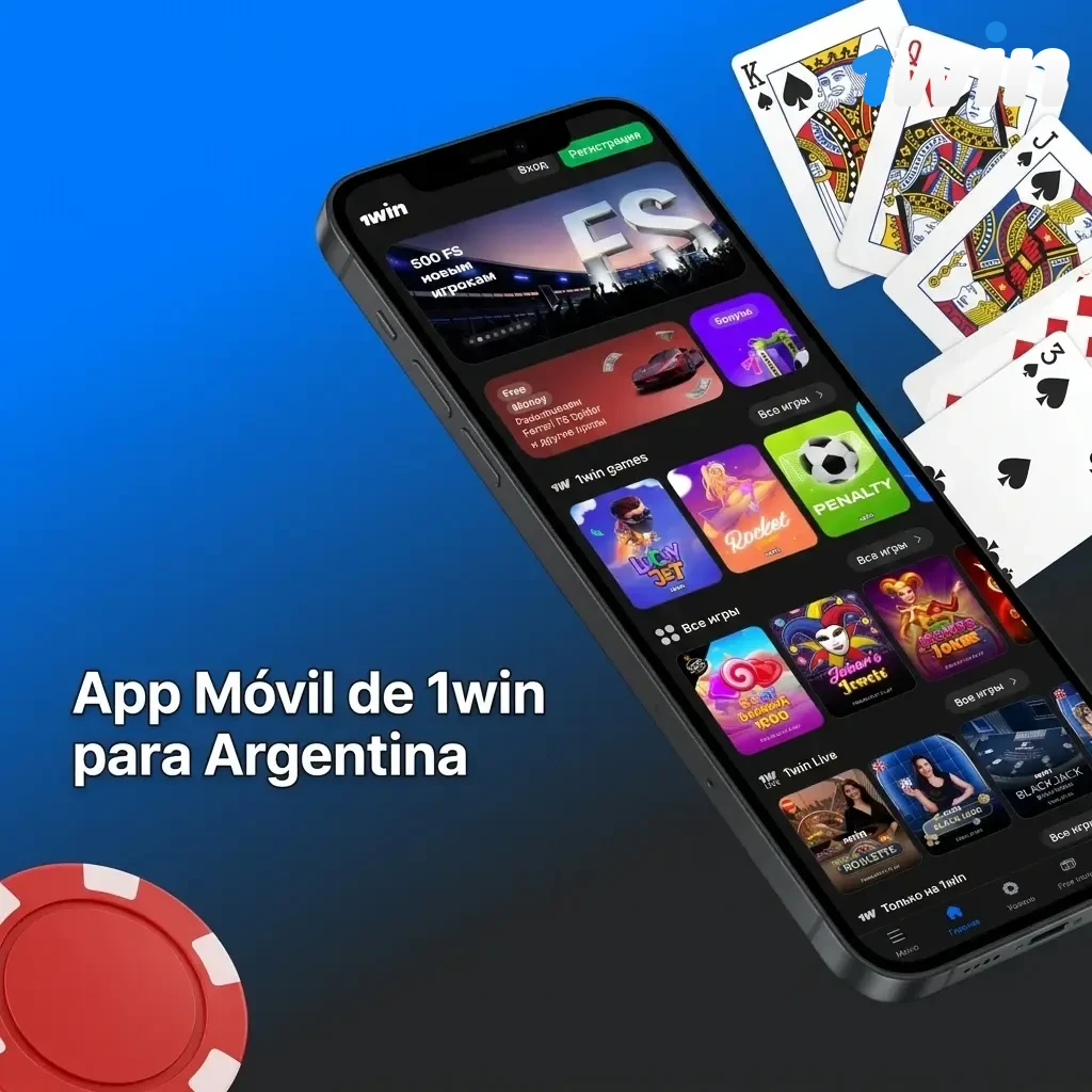Aplicación móvil de 1win para Argentina disponible en Android, iOS y Windows con funcionalidad completa